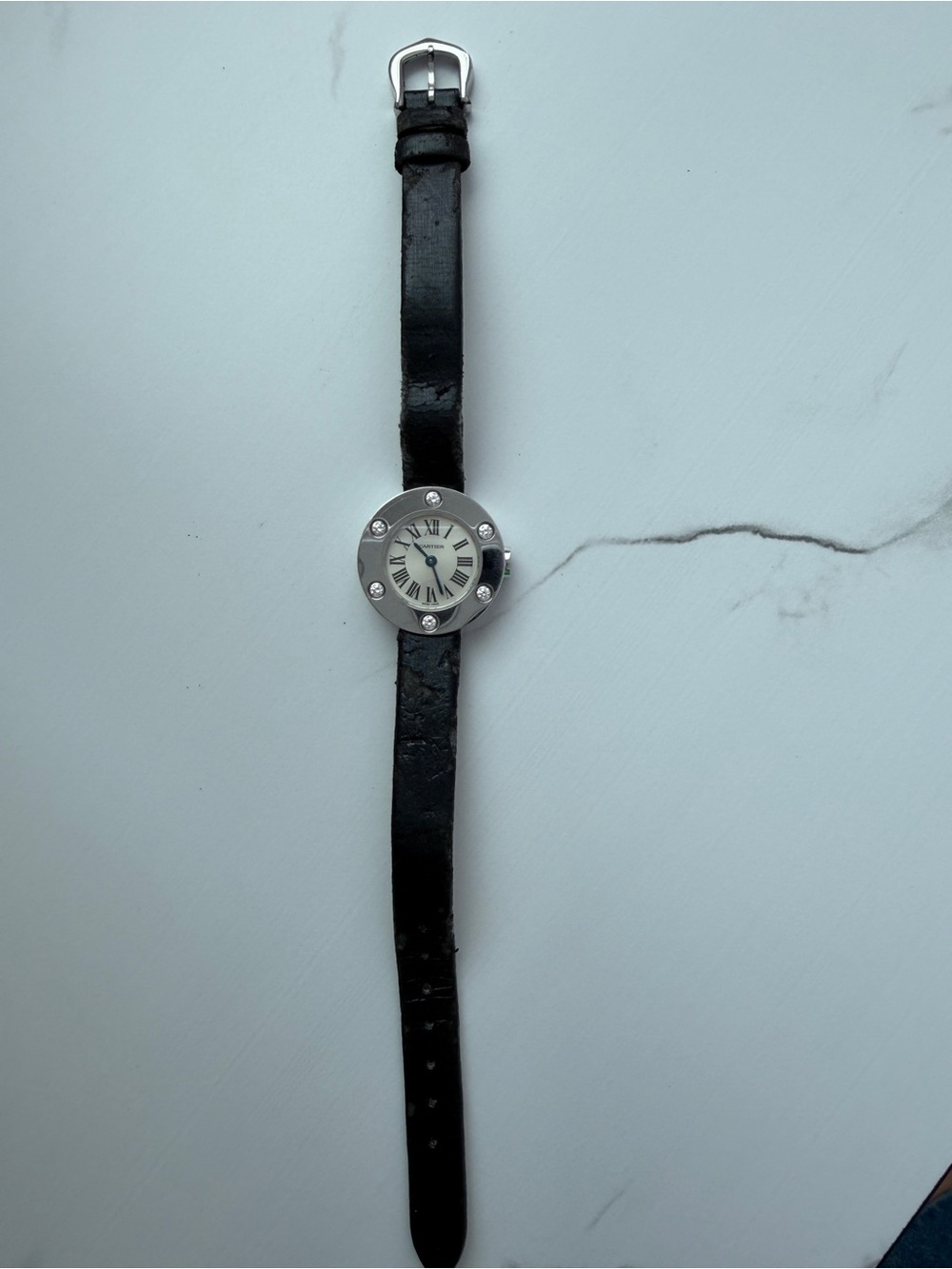 Cartier Love 18K White Gold 6 Diamond Quartz Watch Ref. 2974 23mm - Picture 13 of 13